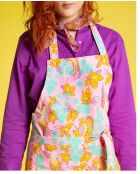 Apo Ancolie Leinenschürze, Rosa