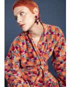 Peignoir velours en Velours Rob Brique Rouge D'Aberdeen