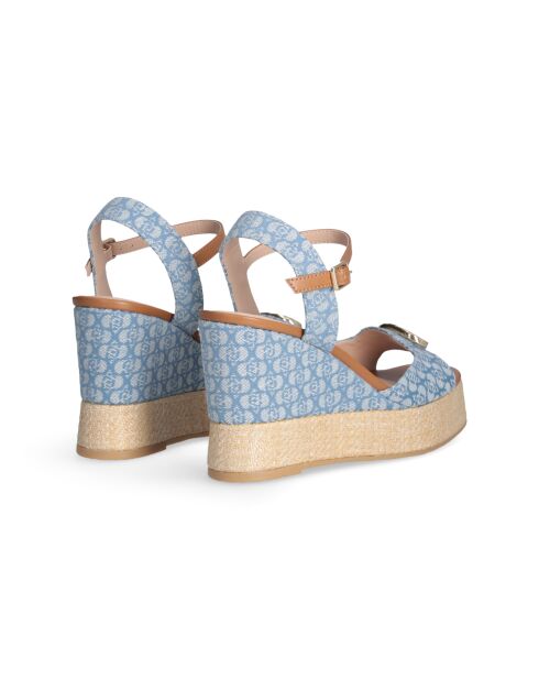 Sandalias de mezclilla con cuña Karen