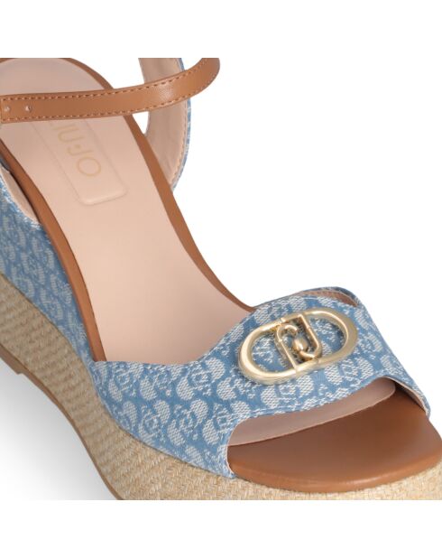 Sandalias de mezclilla con cuña Karen