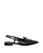 Sandales plates en Cuir Viola noires