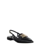 Sandales plates en Cuir Viola noires