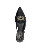 Sandales plates en Cuir Viola noires