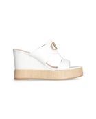 Karen cremefarbene Keilsandalen