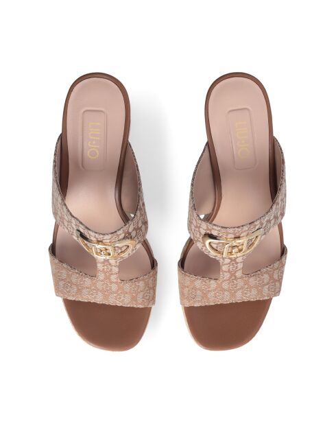 Sandalias con cuña Karen Biscuit