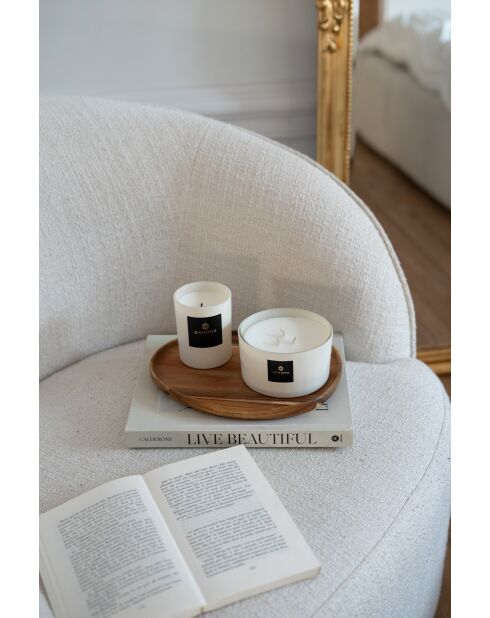 Candela classica Hellebores bianca - 180 g