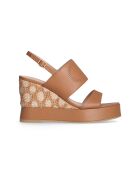 Keilsandalen Karen aus Nussbaumleder