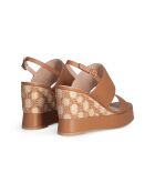 Keilsandalen Karen aus Nussbaumleder