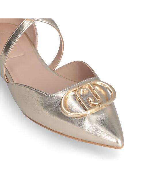 Bailarinas planas Viola en oro claro