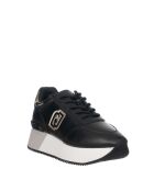 Goud/zwarte dromerige leren sneakers