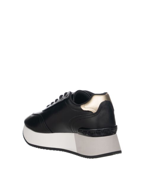 Goud/zwarte dromerige leren sneakers