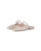 Mules de piel Viola Avoine