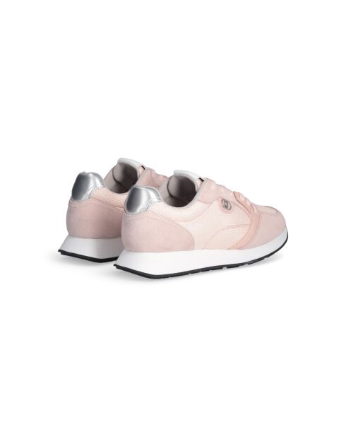 Vibe sneakers van nude-leer