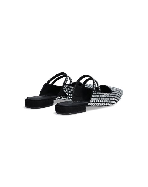 Mules en Cuir Viola noires