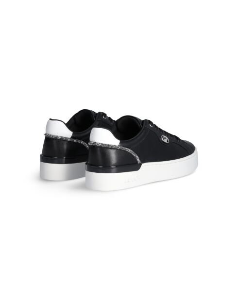 Zwarte leren sneakers van Silvia