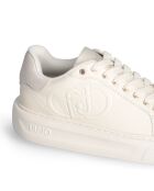 Kylie ivoorkleurige leren sneakers