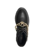 Bottines en Cuir Vanessa noires