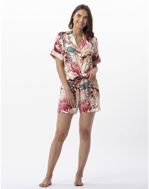 Pigiama corto multicolor Camelia 700