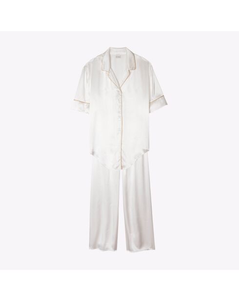 Pigiama Croisette 906 bianco/oro