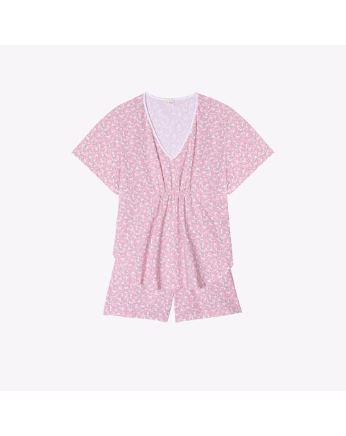 Pigiama corto rosa Calisson 900
