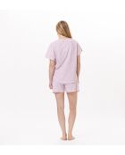 Pigiama corto rosa Calisson 900