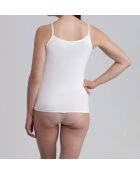 Weißes Top aus Webband Milan