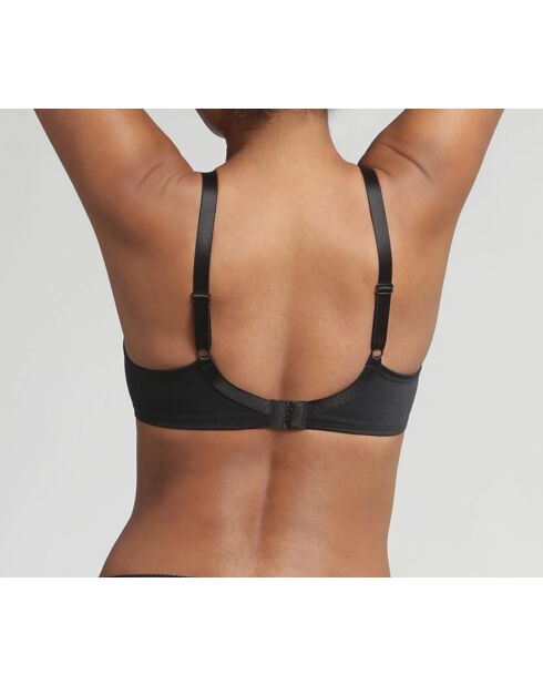 Soutien-gorge sans armatures en microfibre noir