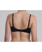 Zwarte satijnen beugelbeha