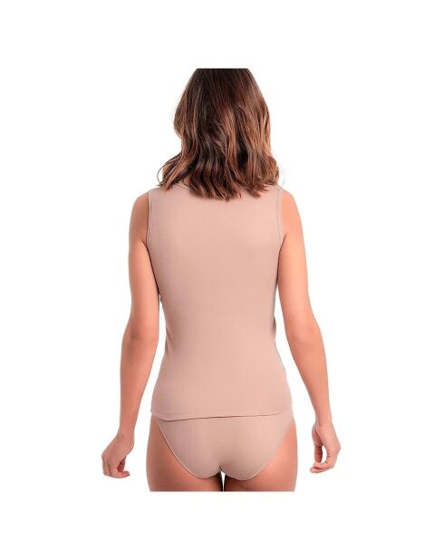 Débardeur en cotton beige