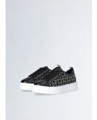 Hübsche schwarze Ledersneaker