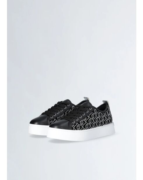 Hübsche schwarze Ledersneaker