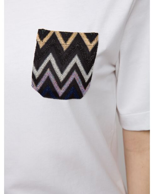 Viviane weißes Kurzarm-T-Shirt