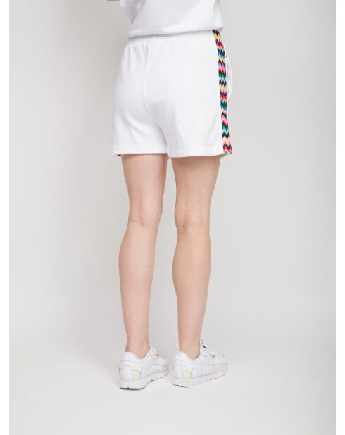 Witte korte broek met chevron Michèle