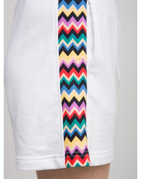 Witte korte broek met chevron Michèle