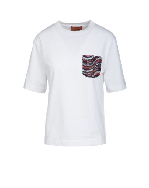 Weißes Kurzarm-T-Shirt