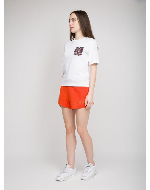 Weißes Kurzarm-T-Shirt