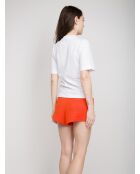 Weißes Kurzarm-T-Shirt