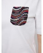 Weißes Kurzarm-T-Shirt