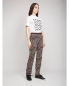 Pantaloni marroni e Irene marrone