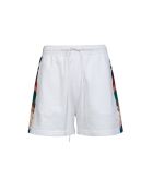 Liliane mehrfarbige weiße Chevron-Shorts
