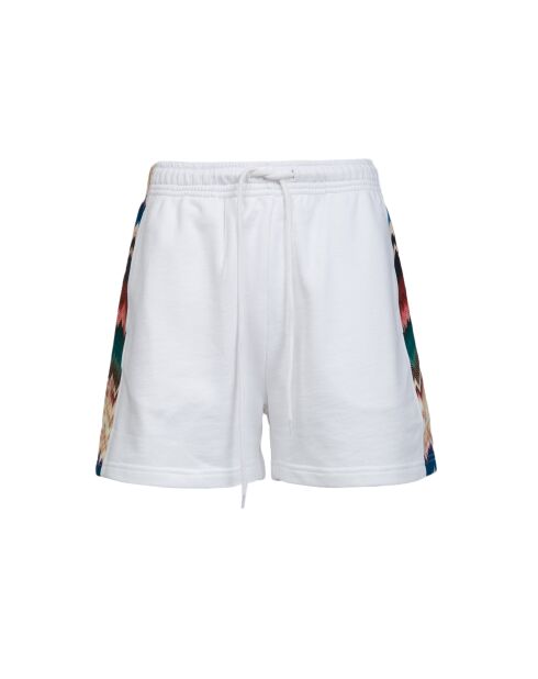 Liliane veelkleurige witte korte broek met chevron