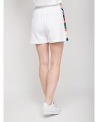 Liliane mehrfarbige weiße Chevron-Shorts