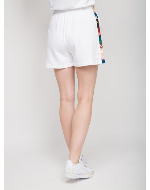 Liliane veelkleurige witte korte broek met chevron