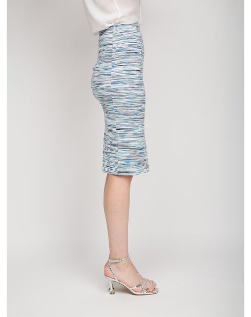 Blauer Jerseyrock Zoé