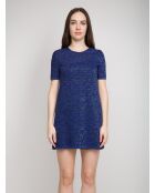 Blauw/zilveren Wendy-jurk