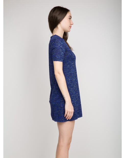 Blauw/zilveren Wendy-jurk