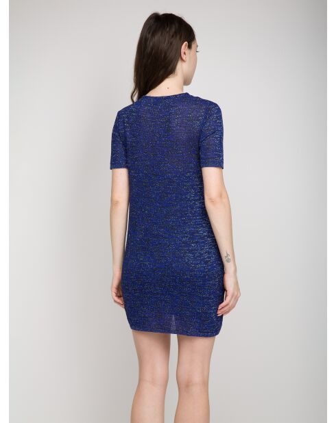 Blauw/zilveren Wendy-jurk