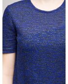 Blauw/zilveren Wendy-jurk