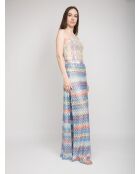 Top da resort Beatrice multicolor con motivo chevron