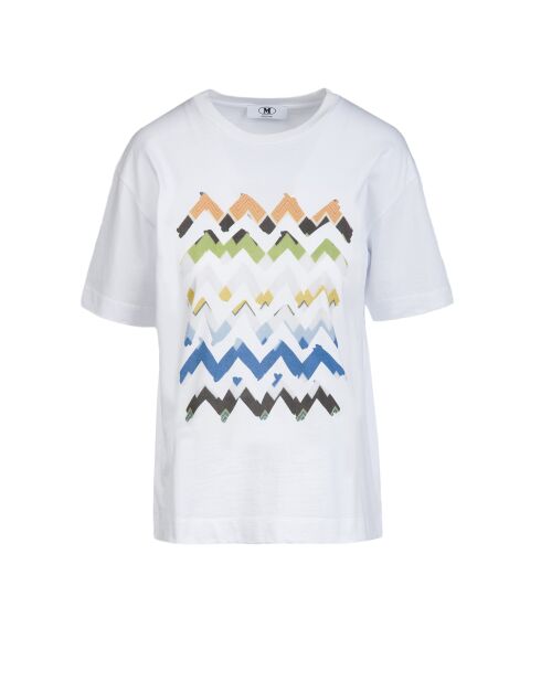 Quitterie t-shirt van wit jersey met korte mouwen